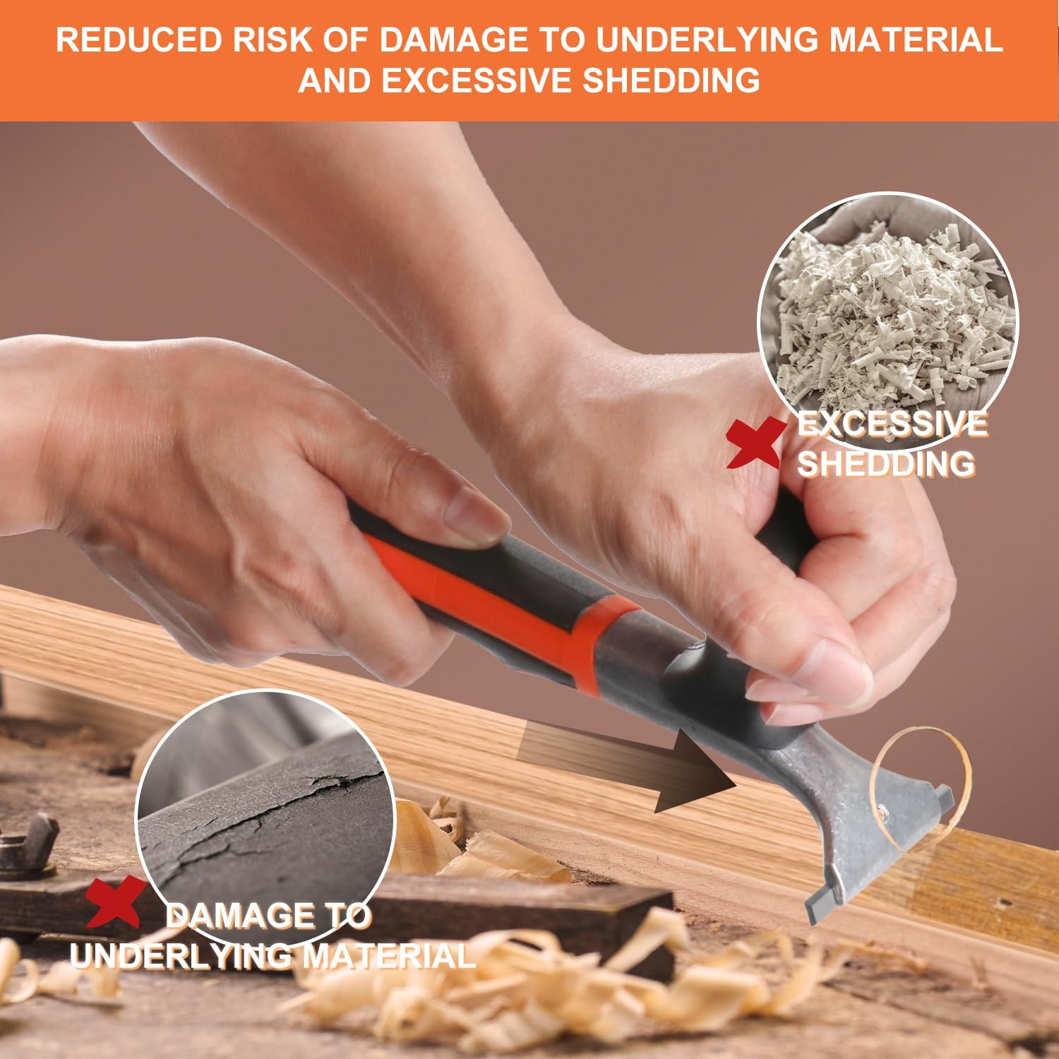 Premium Ergonomic Carbide Scraper,2-1/2",Scraper Tool for Removing Varnish, P...