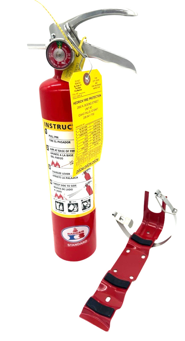 2.5LB - ABC Dry Chemical Fire Extinguisher DOT Vehicle Marine Bracket w Cert Tag