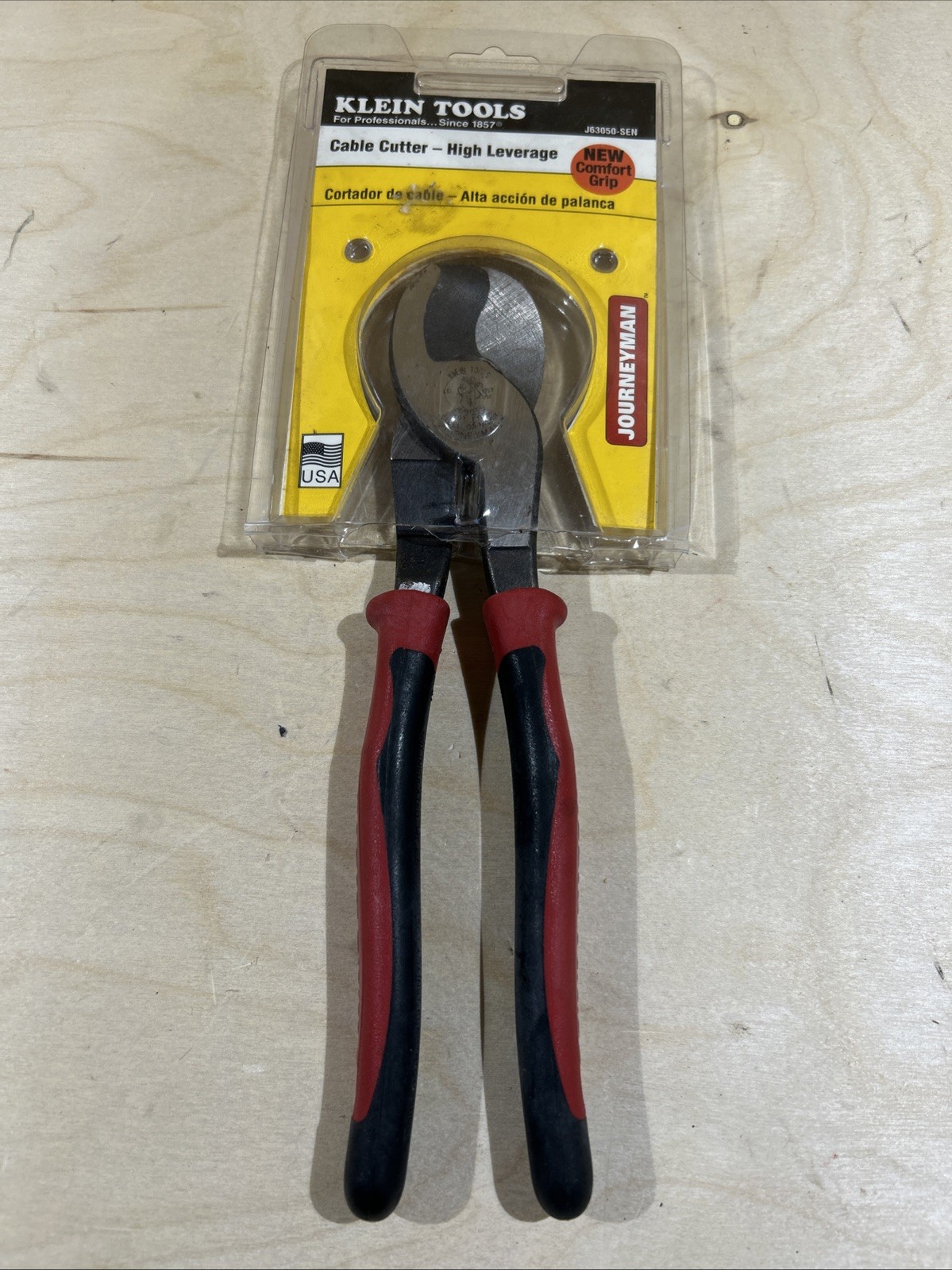 Klein Tools J63050 Journeyman™ High Leverage Cable Cutter NEW