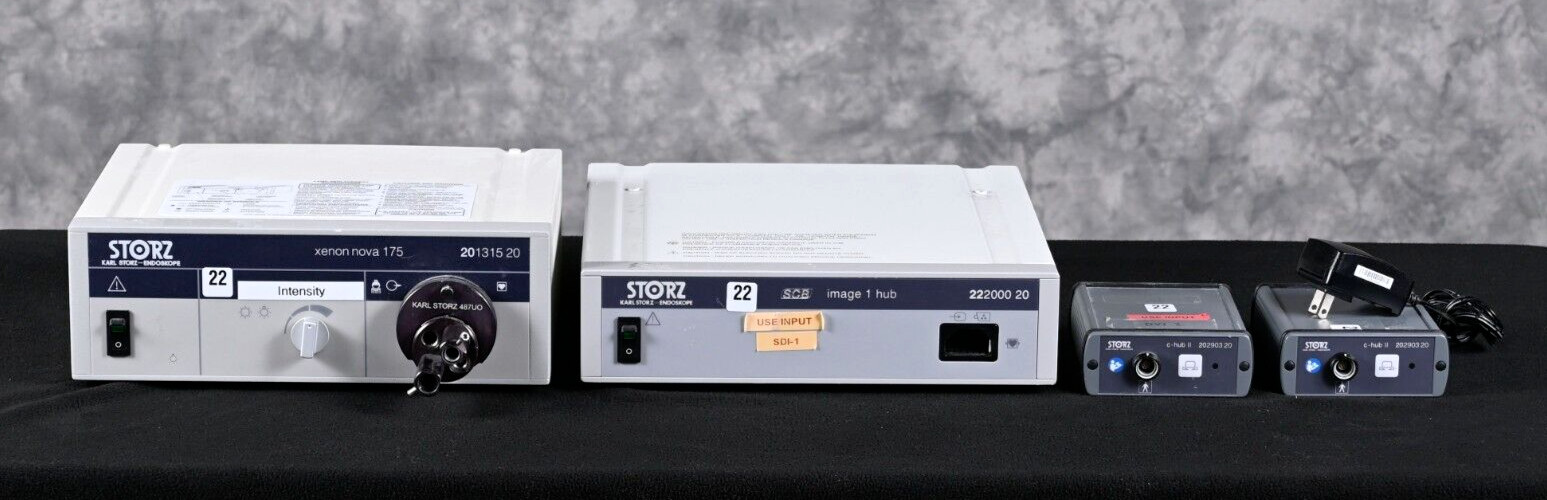 Karl Storz image 1 hub 222000 20, xenon nova 175 201315 20, 2 of c-hub II 202903