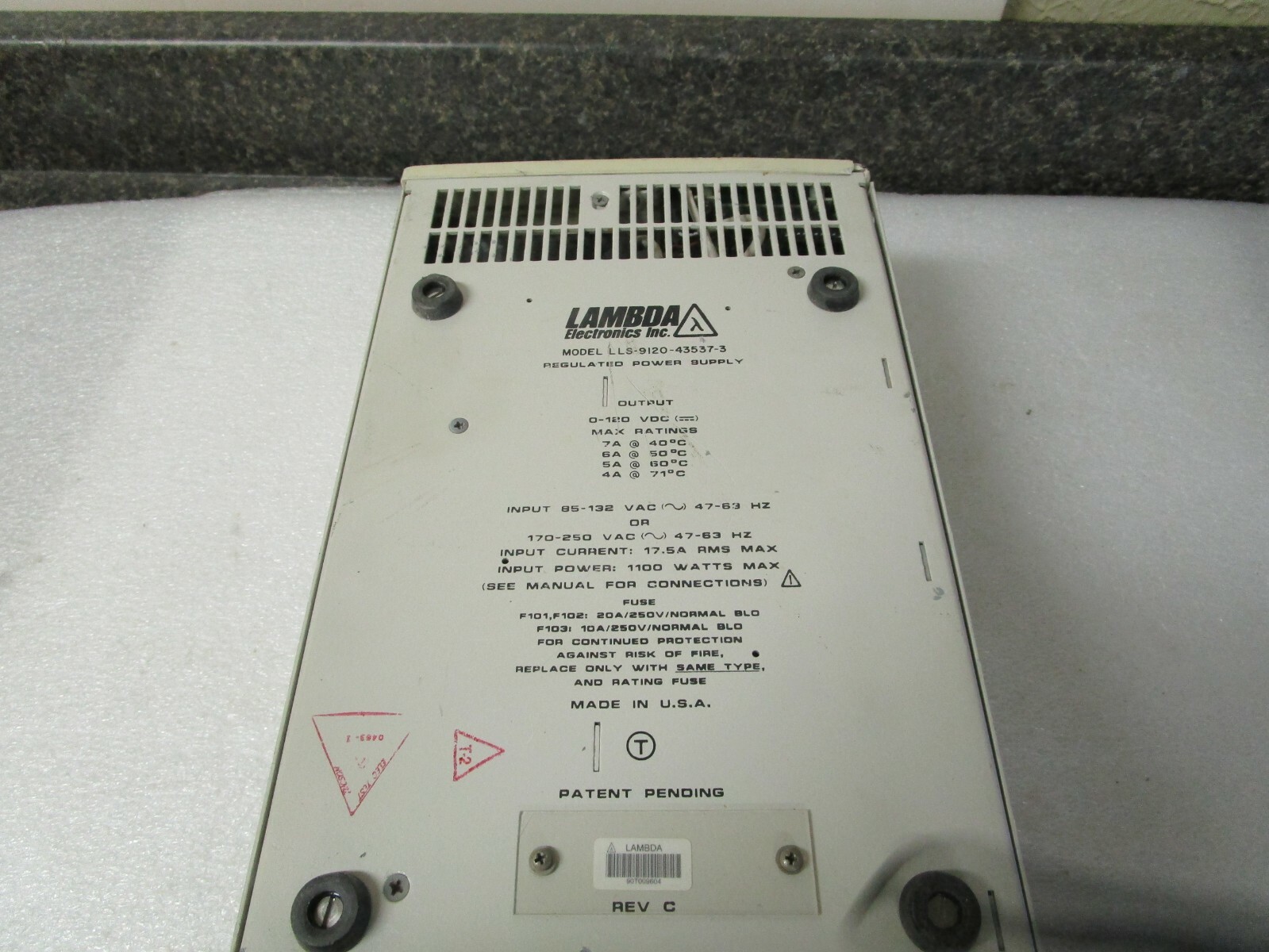 Lambda LLS9120 1100 Watt Power Supply LLS-9120-43537-3