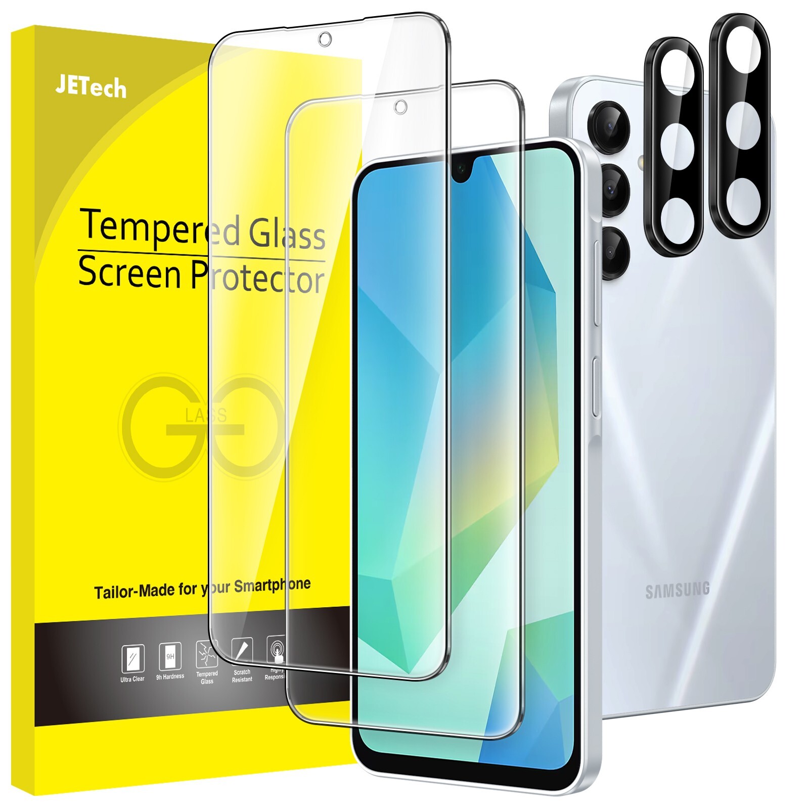 Screen Protector with Camera Lens Protector for Samsung Galaxy A16 5G / 4G