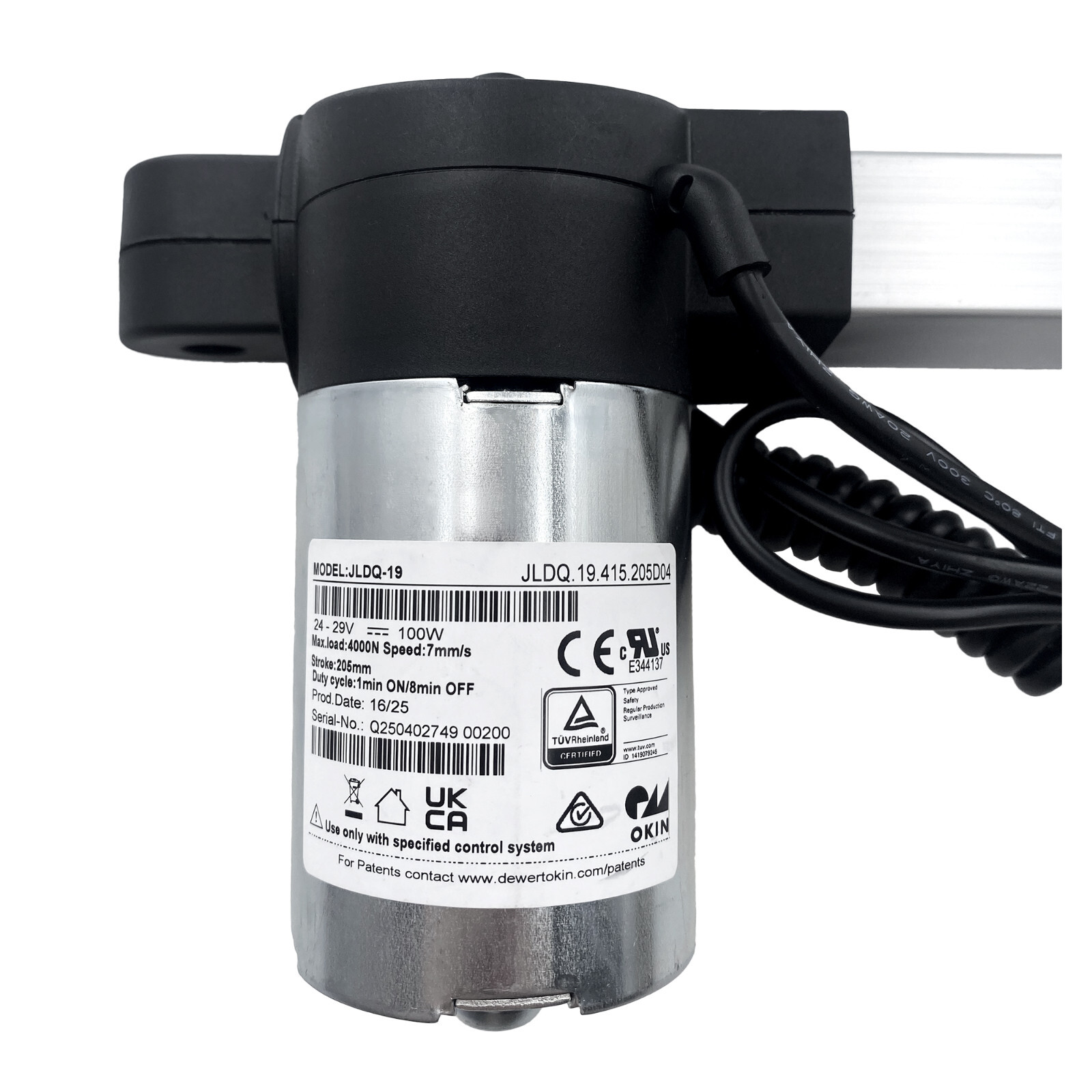 Lift Chair Linear Actuator Power Recliner Motor Model JLDQ-19 JLDQ.19.415.205D04