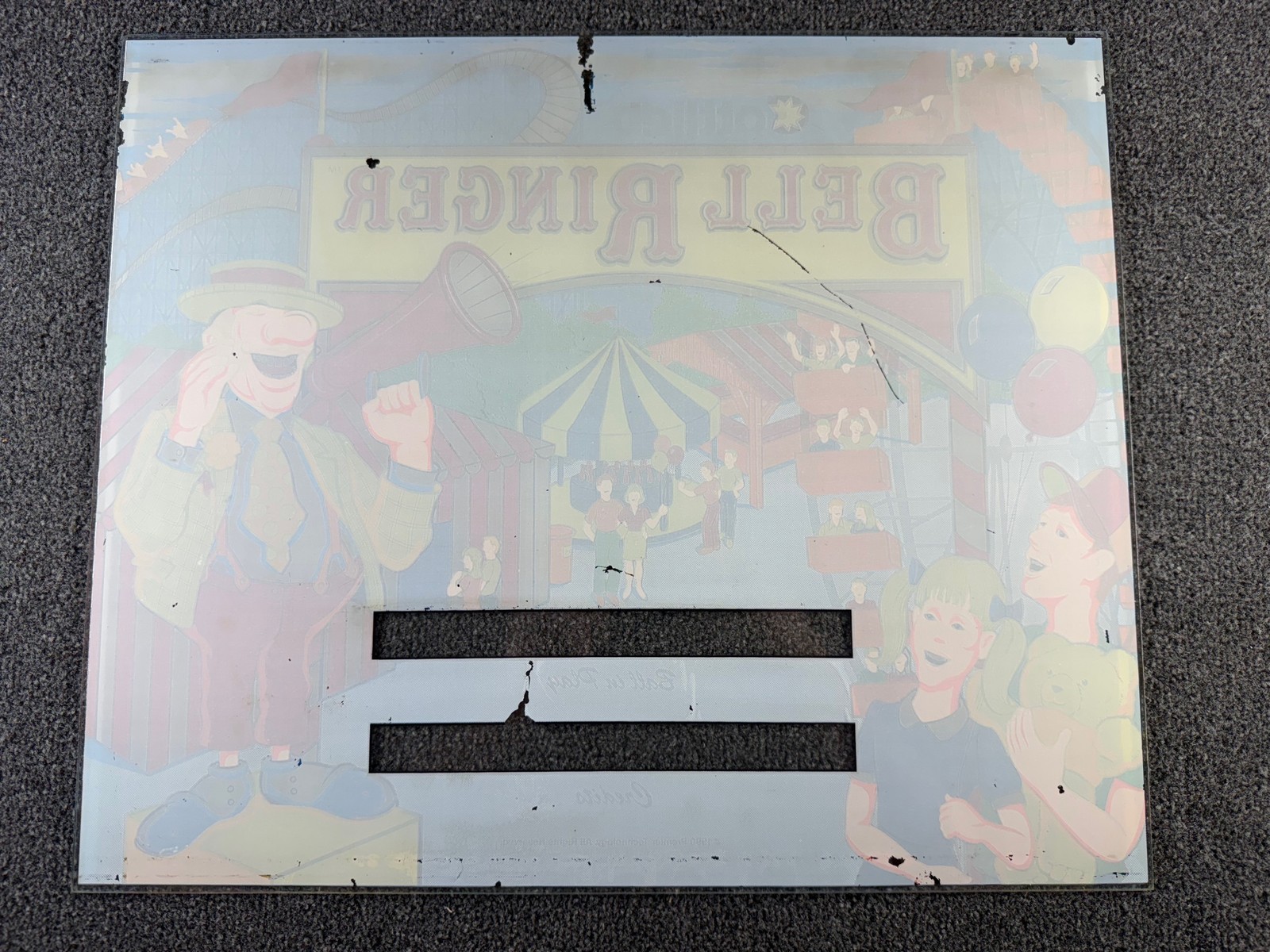 Gottlieb Bell Ringer Pinball Machine Game Backglass ORIGINAL