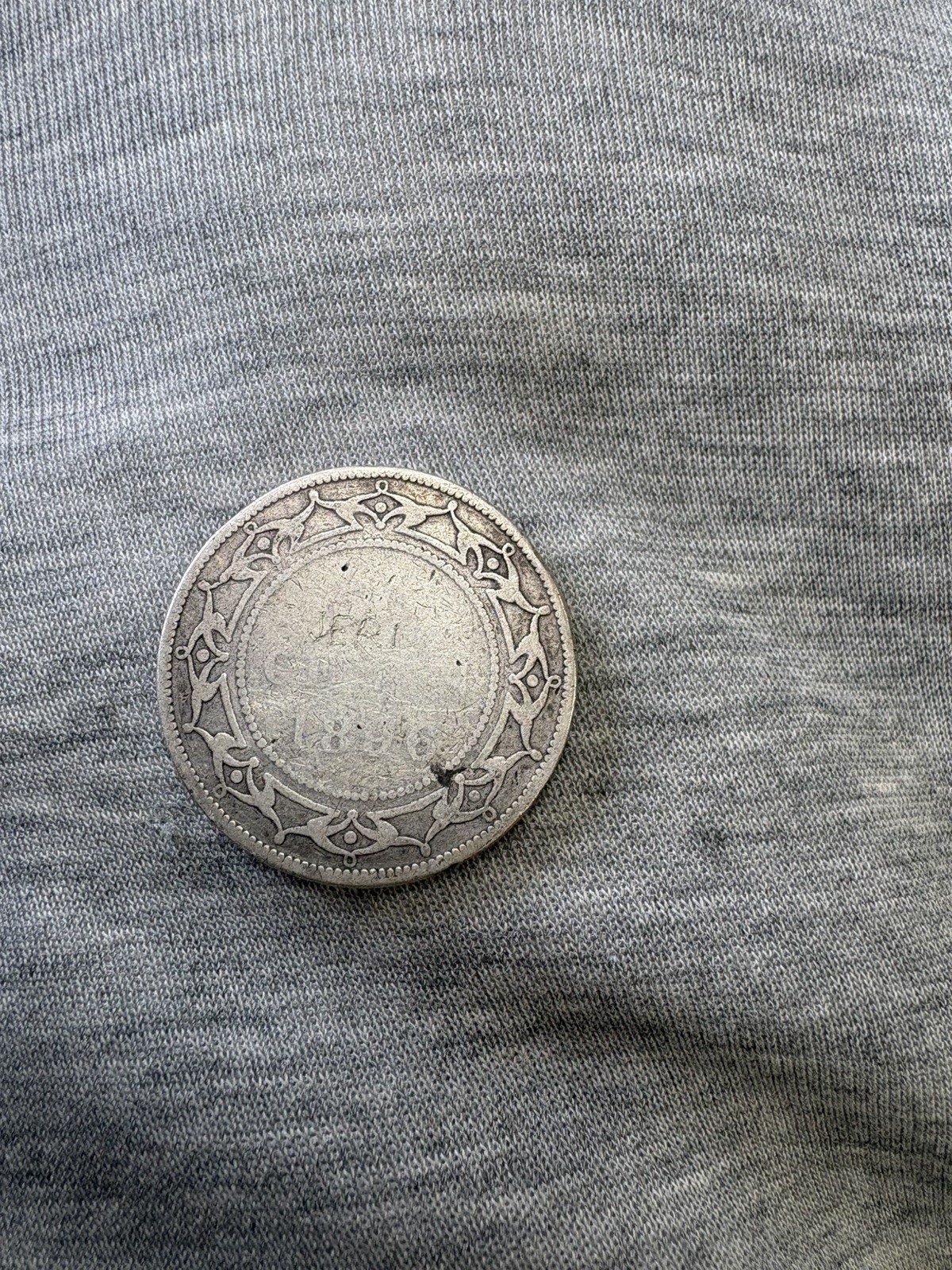 1896 Canada Newfoundland 50 Cents - Victoria Silver Coin -