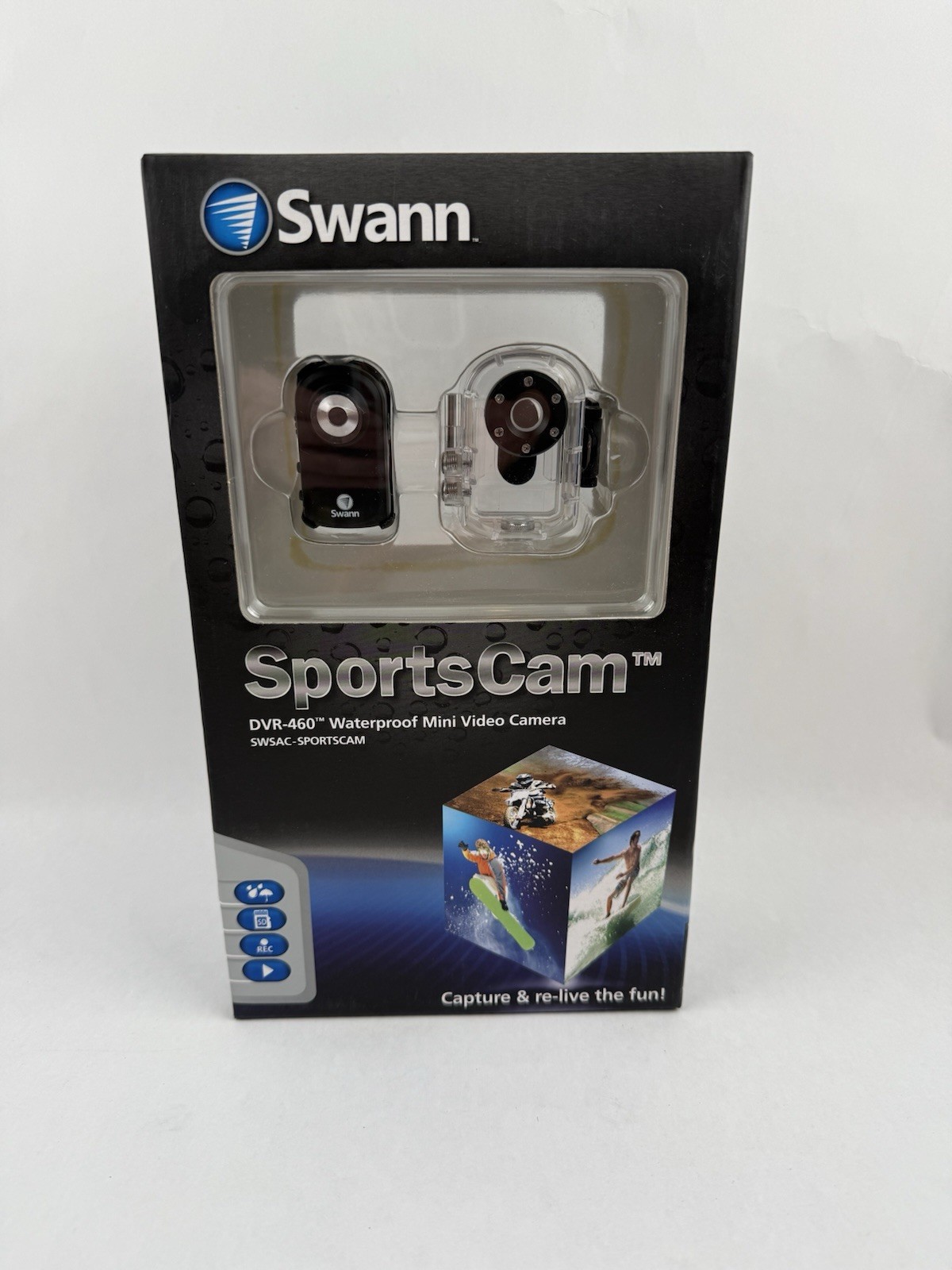 Swann SWSAC-SPORTSCAM Camcorder -  Black 640 X 480 Res Video New & Sealed