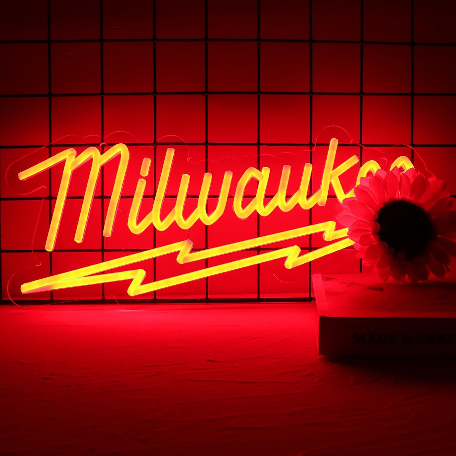 Milwaukee Parts Shop and Repair Service station Neon Sign For Store Garage Party
