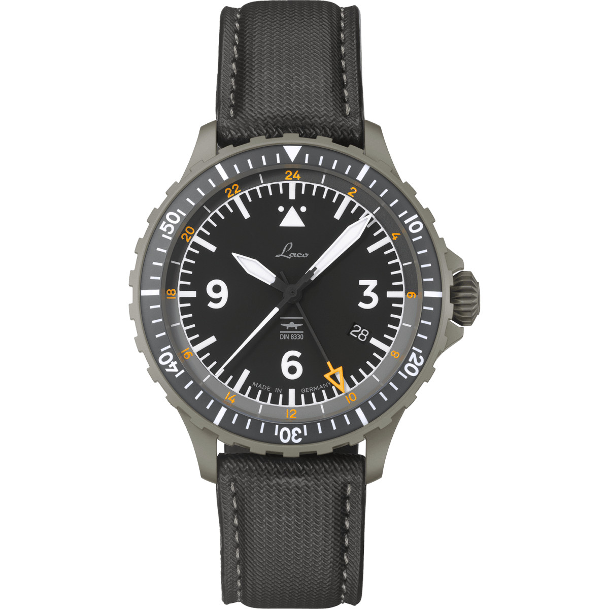 Laco 862165 DIN 8330 Hamburg GMT Automatic Pilot Watch