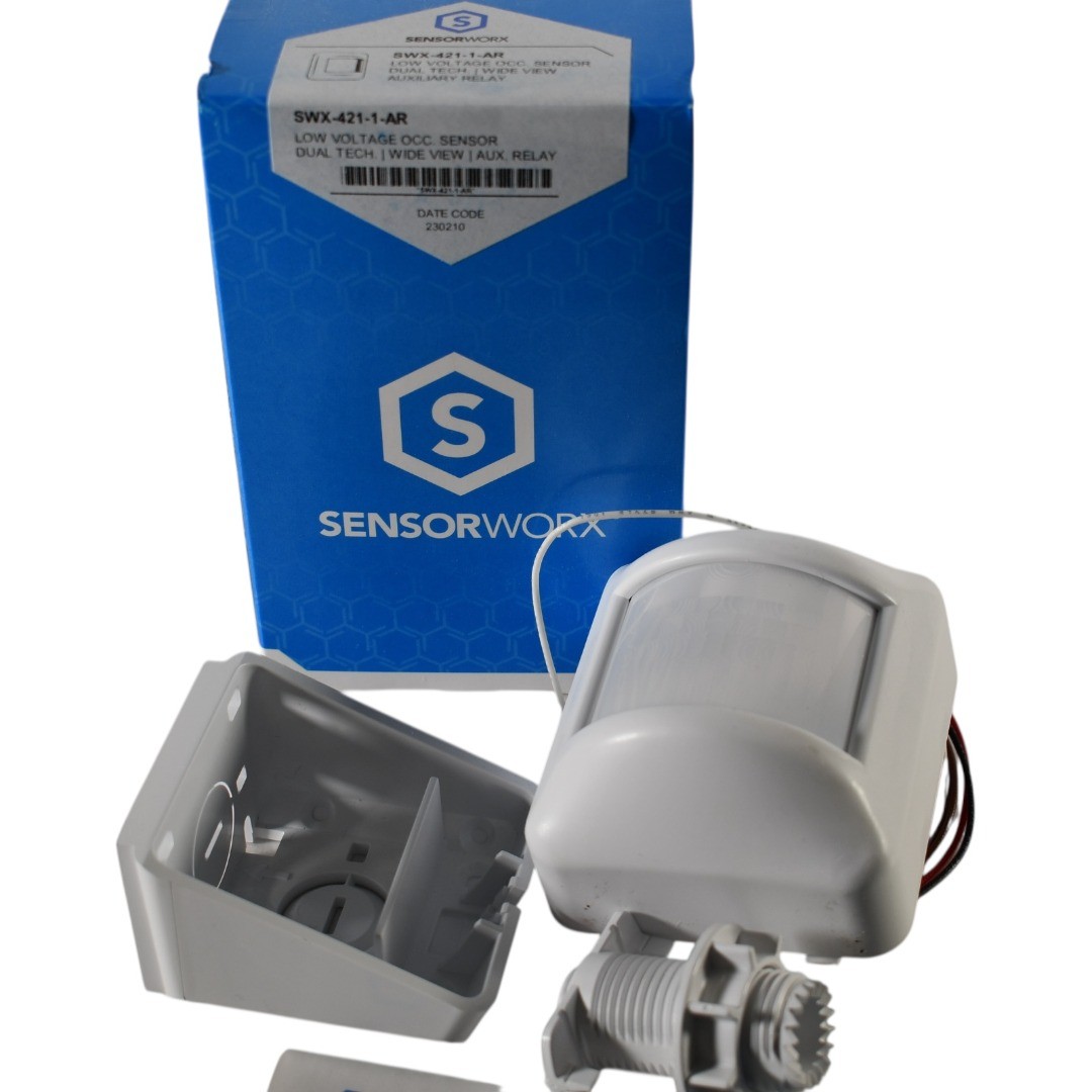 NEW SensorWorx SWX-421-1-AR Occupancy Sensor Dual Tech 120 Wide View Isolated Au