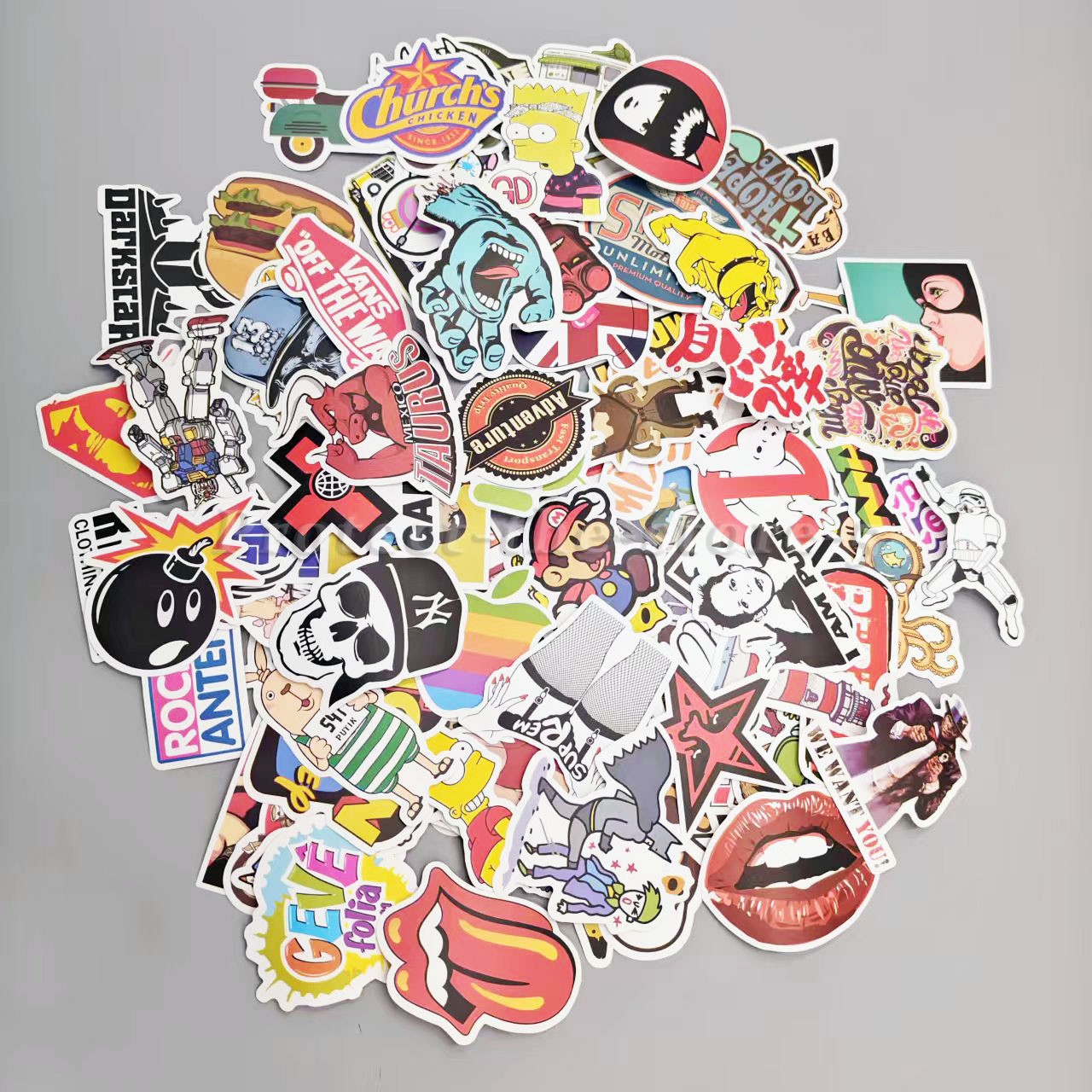 100X Skateboard Stickers Vinyl Laptop Luggage Decals Dope Sticker Lot Bomb US