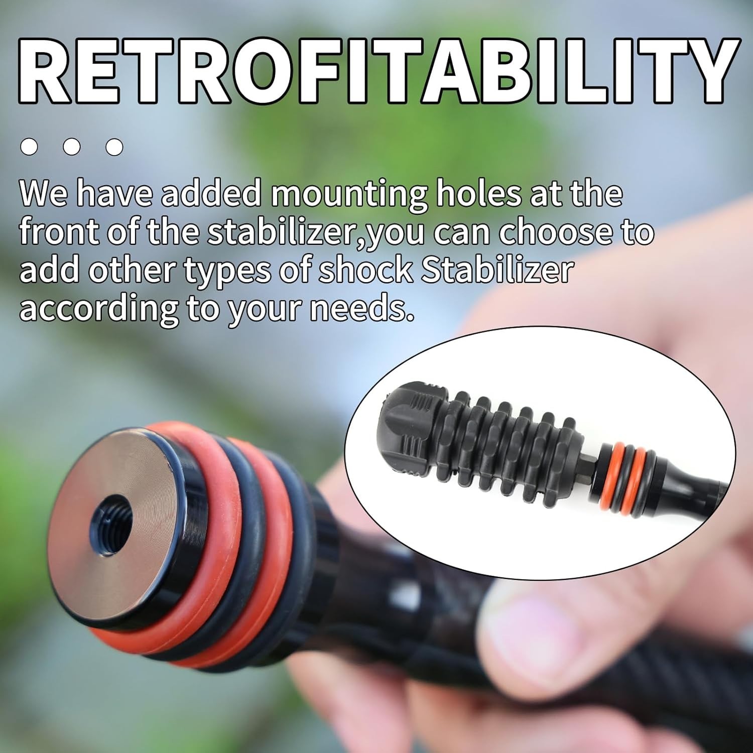 8 Inch Archery Bow Stabilizer Carbon Balance Bar Absorber