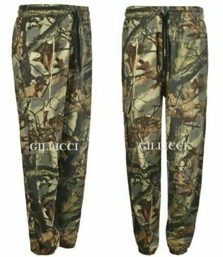 Mens Camouflage Camo Joggers Jogging Bottom Army Military Trousers Hunting Shoot