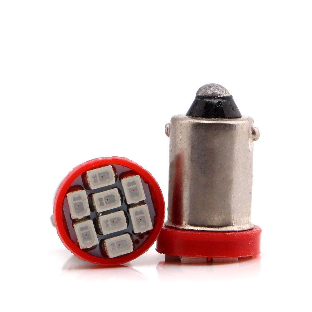 100Pcs DC AC 6V 6.3V BA9S 1889 1895 T11 T4W 1893 64111 Pinball LED Light Bulbs