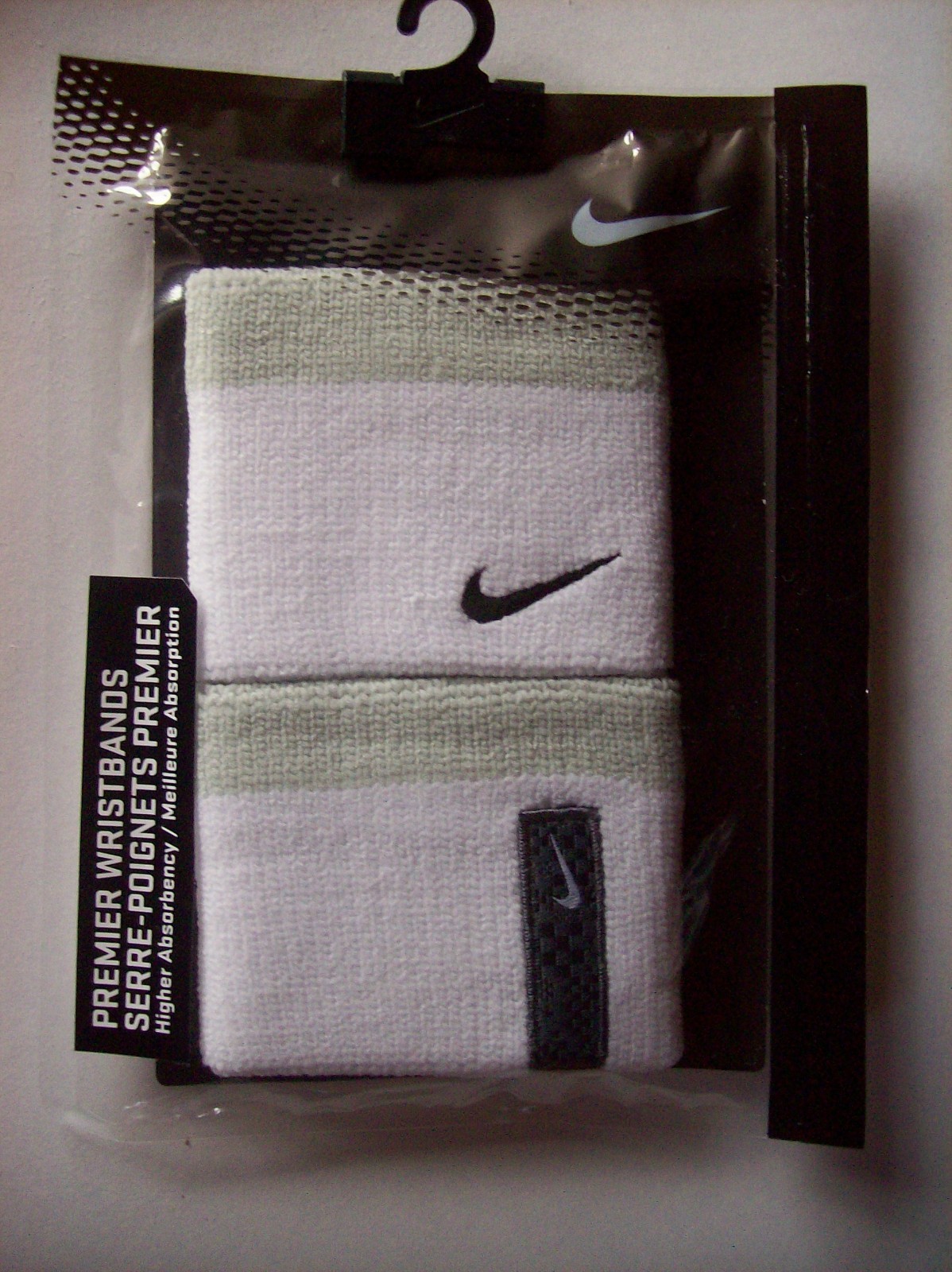 Nike Wristbands Premier Knit Mens Womens Sport Fitness Highr Absorbncy 1 Sz NIP