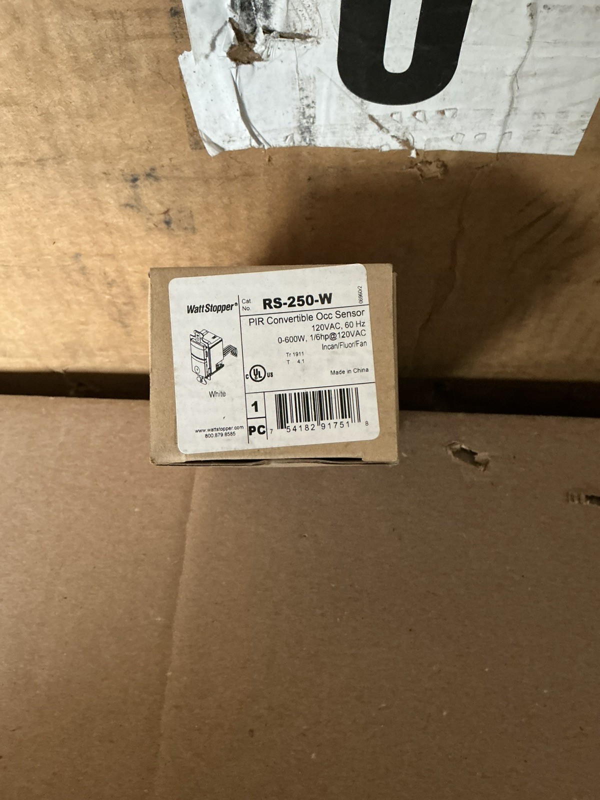 WattStopper RS-250-W PIR Convertible Occupancy Sensor NEW