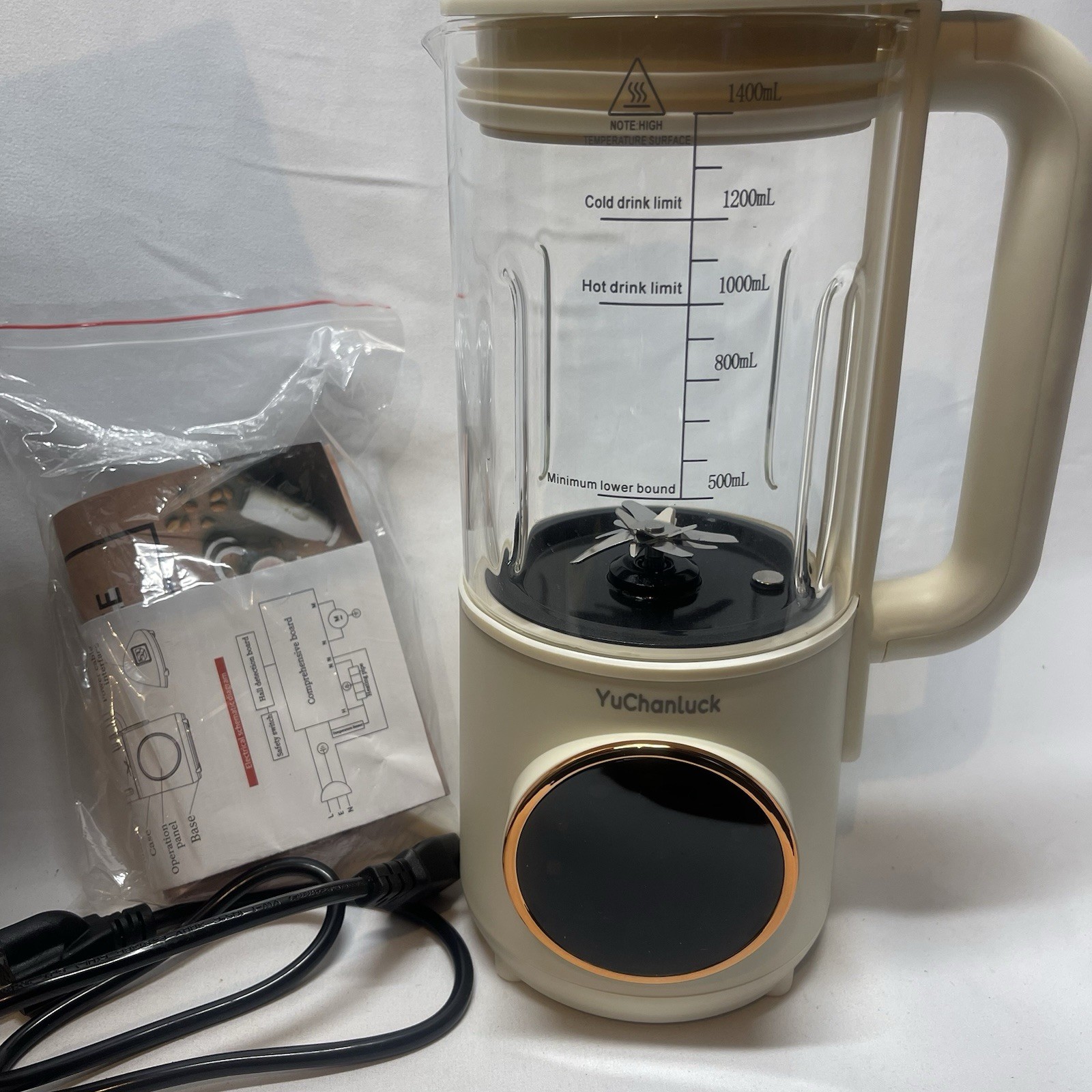 Yuchanluck Nut Milk Machine 47oz with Delay Start/24 Hours Timer/Keep Warm/Self