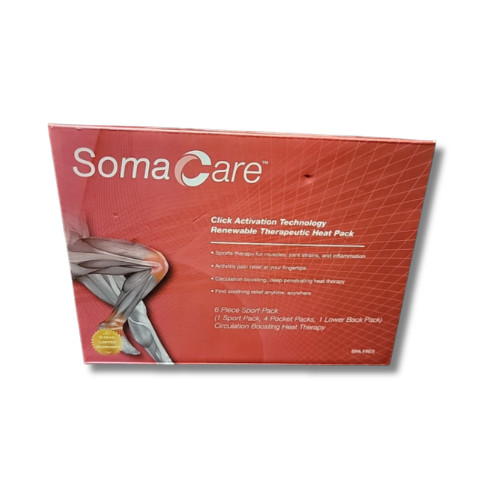 NEW Soma Care Heat Therapy Sport Pack Circulation Boost Reusable 6 Pack Sealed
