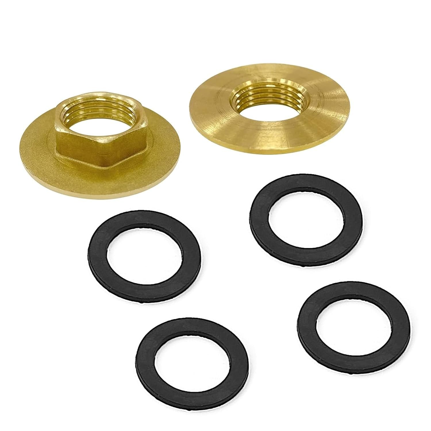 gotonovo Lock Nuts to Secure Faucet 1/2 Inch Brass for Installation Kit of...