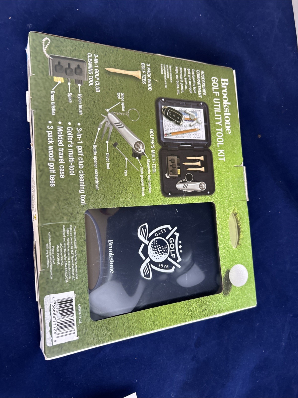 Brookstone Golf Set Men " Adventures" Gold Utility Tool Kit New In Package