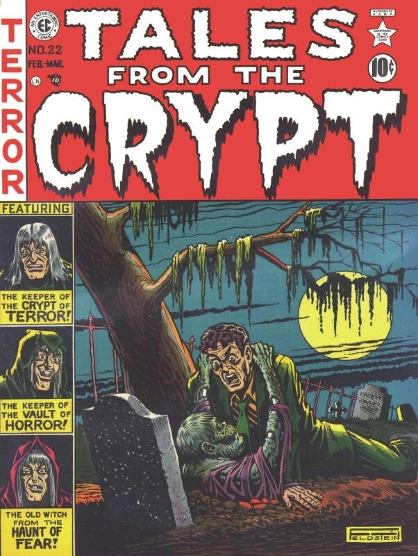 Tales from the Crypt No. 22 Comic Book Themed Metal Sign: 12x16" Zombie, Ghoul