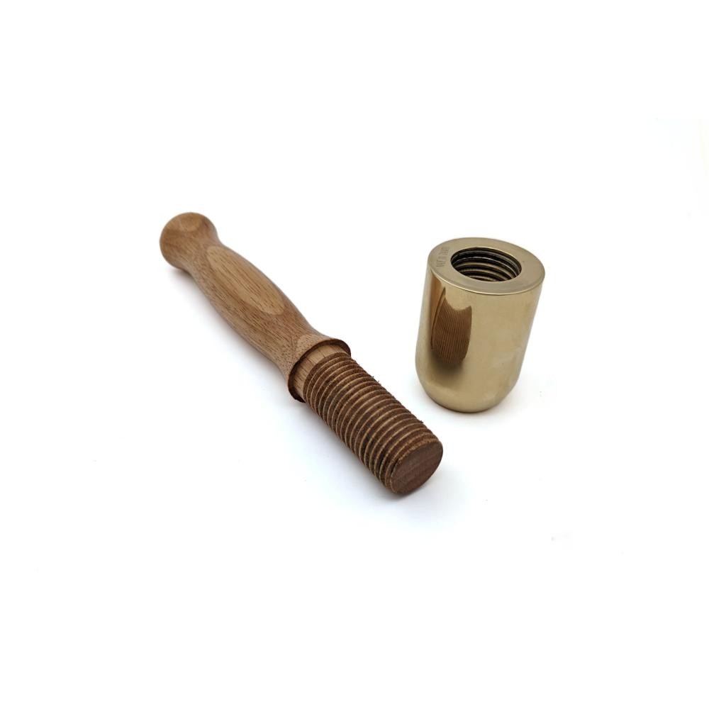Taytools Solid Brass 1.5 Pound Carving and Joinery Mallet BH02