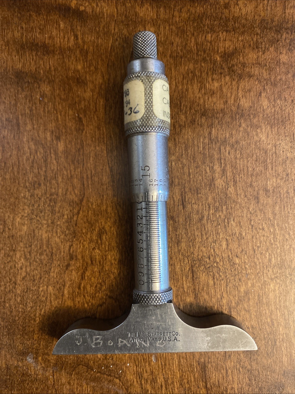 Vintage STARRETT No. 440-A Depth Micrometer Made in USA