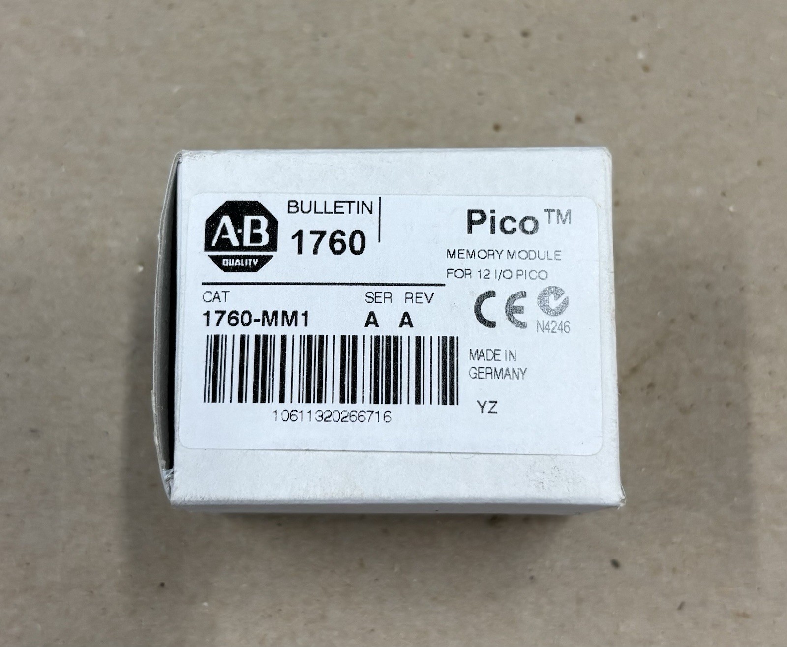 Allen Bradley 1760-MM1 Pico Memory Module for 12 I/O Pico