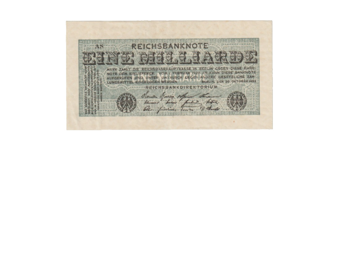 GERMANY 1923 1 MILLIARDE MARK BANKNOTE P122 UNCIRCULATED CONDITION