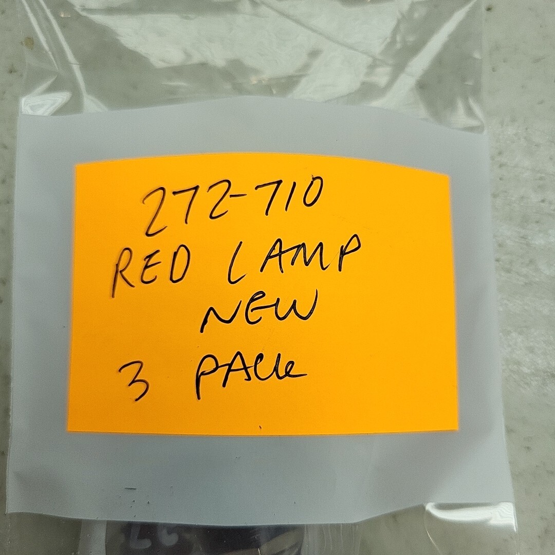 3 Pack Panel Mount Jumbo Neon Lamp Assembly Red Lens 272-710