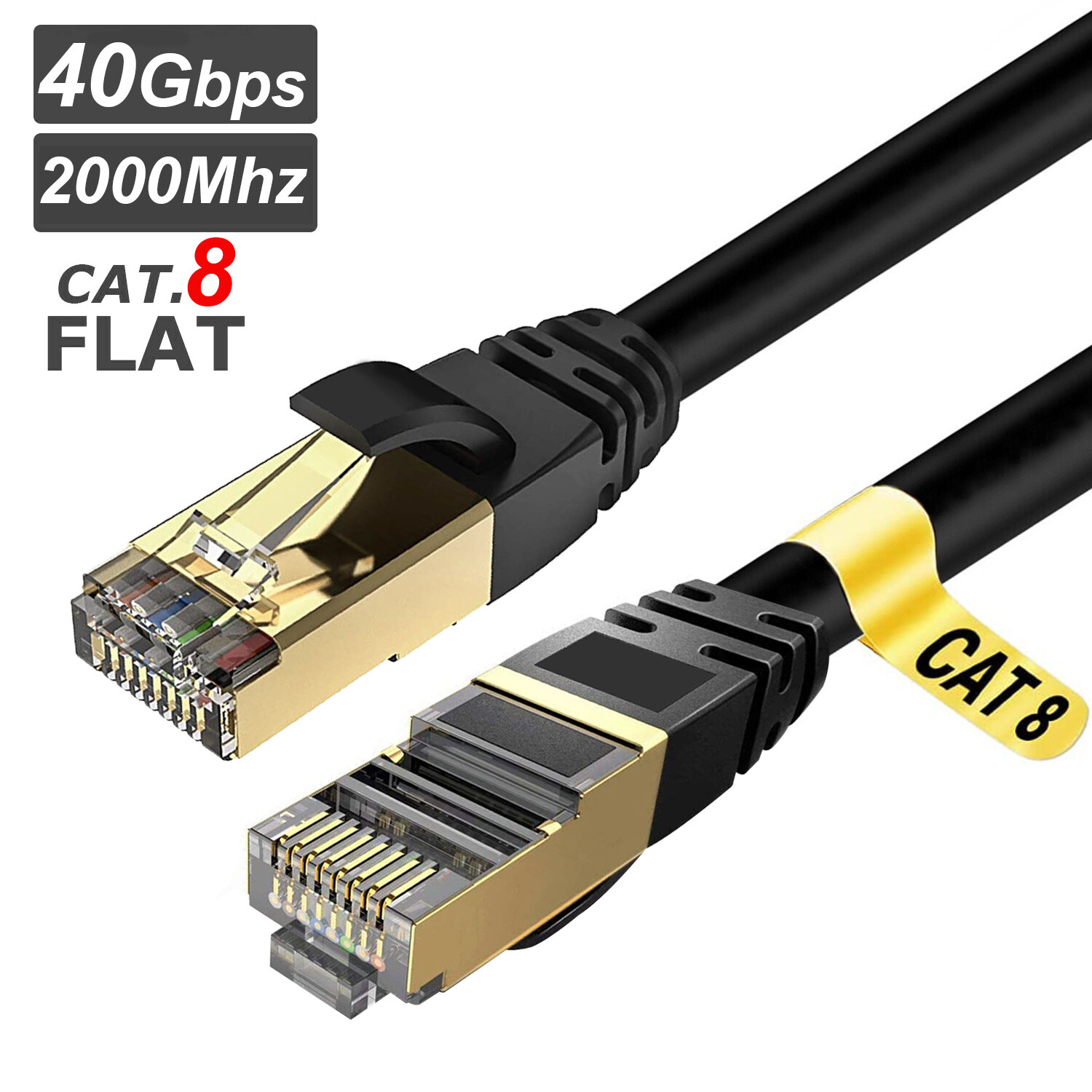 CAT8 Shielded STP Ethernet Gigabit LAN Network Cable for Switch/Router/Modem Lot