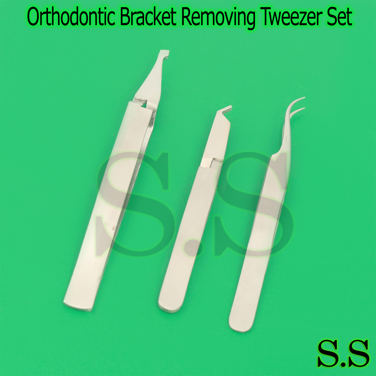 Orthodontic Bracket Removing Placing Tweezer Dental Bracket Holding Placer New