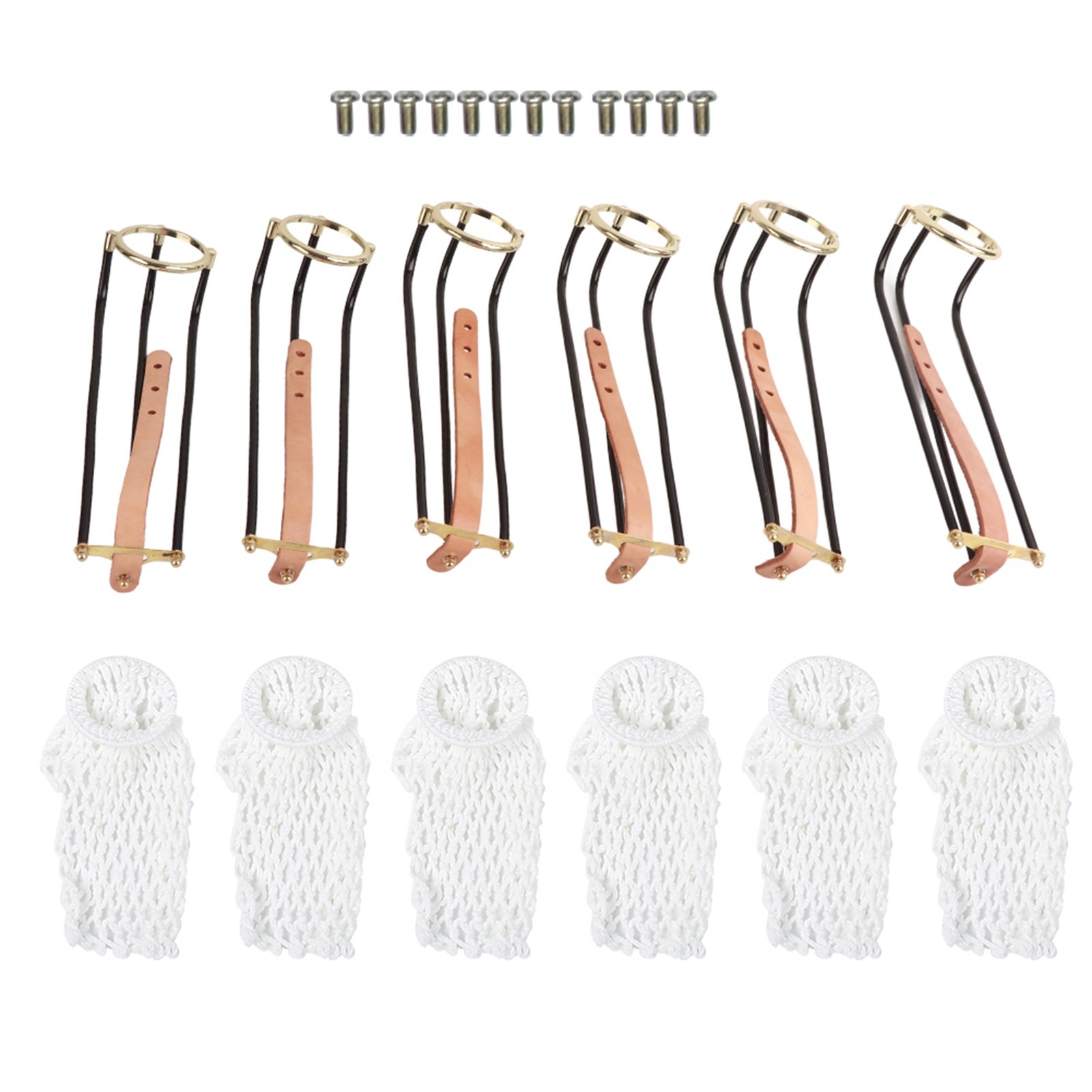6 Pcs Billiards Table Pocket Rail Set Adjustable Length Easy Installation For Po