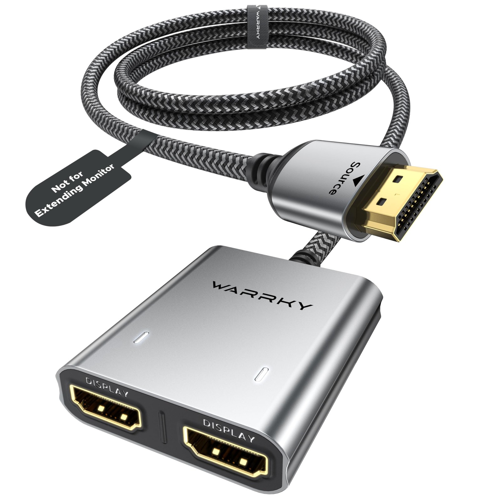 HDMI Splitter 4K, Display Mirror Same Screen Only (Not Extend Screen), HDMI S...
