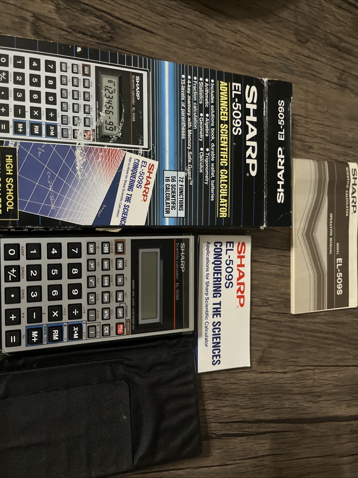 SHARP EL-506A Scientific Calculator w/ Original Box & Booklets - Tested