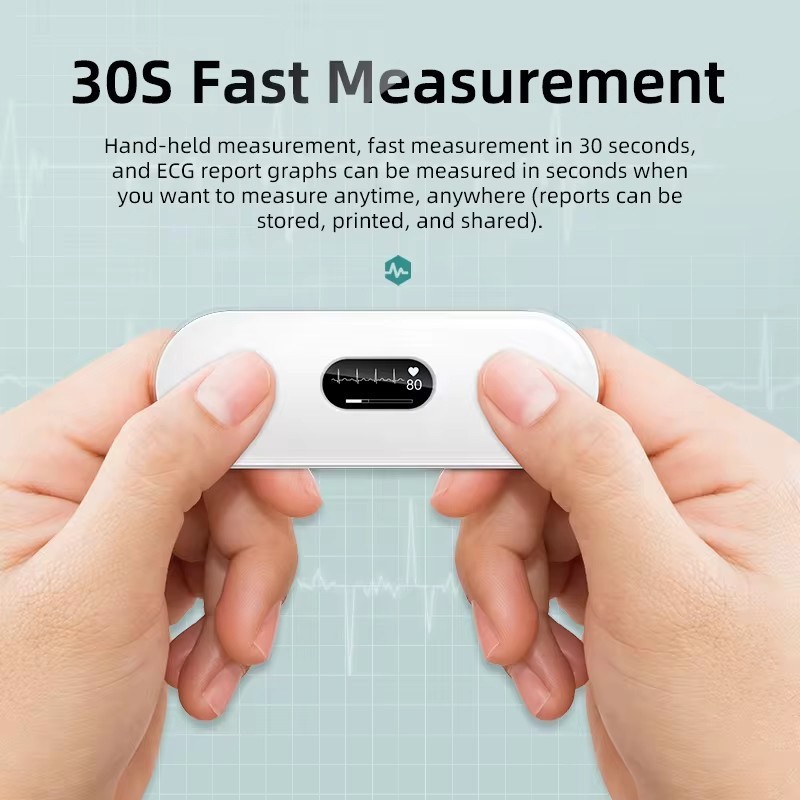 Portable Bluetooth ECG Monitor Wearable ECG Device Data Storage and Sharing