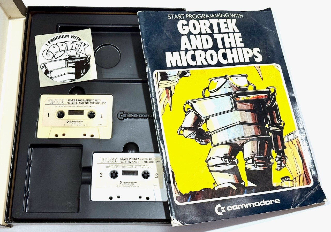 Gortek and the Microchips for Commodore Vic-20 1982 *RARE*