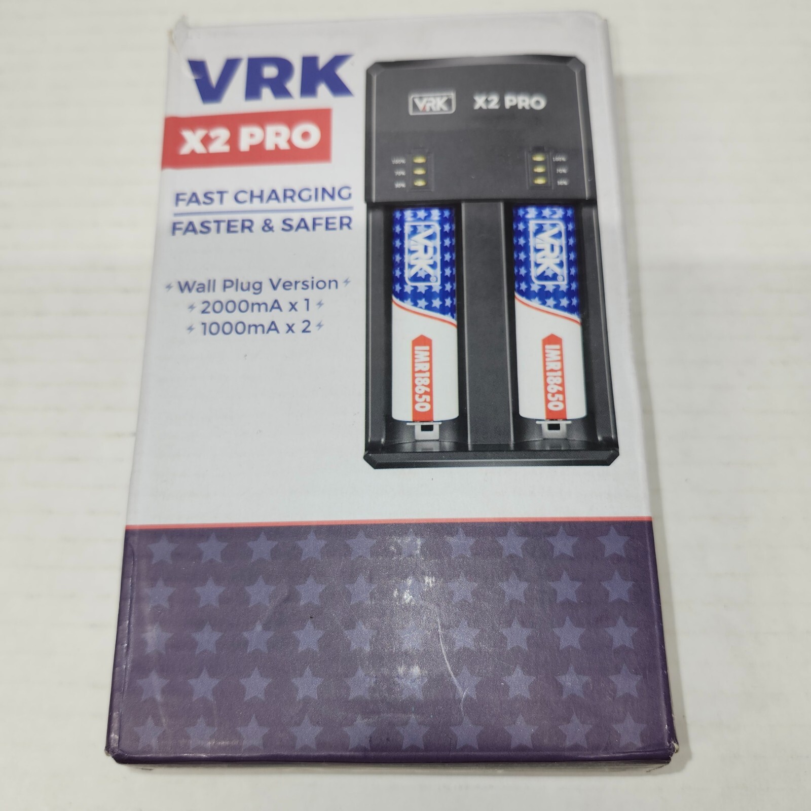 VRK X2 Pro Li-ion and Ni-Cd Rechargeable Battery Charger - A/AA/AAA/C/ +More