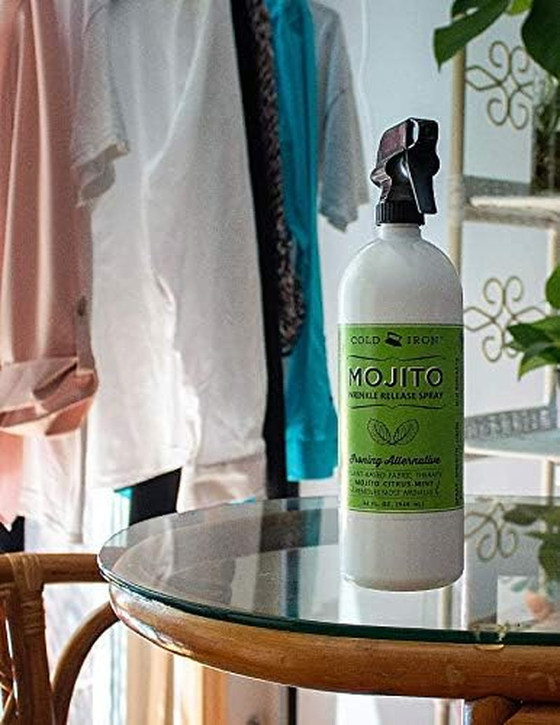 Spray Quitarrugas Ropa 946 ml Aroma Citricos Menta Formula Rapida Vegetal