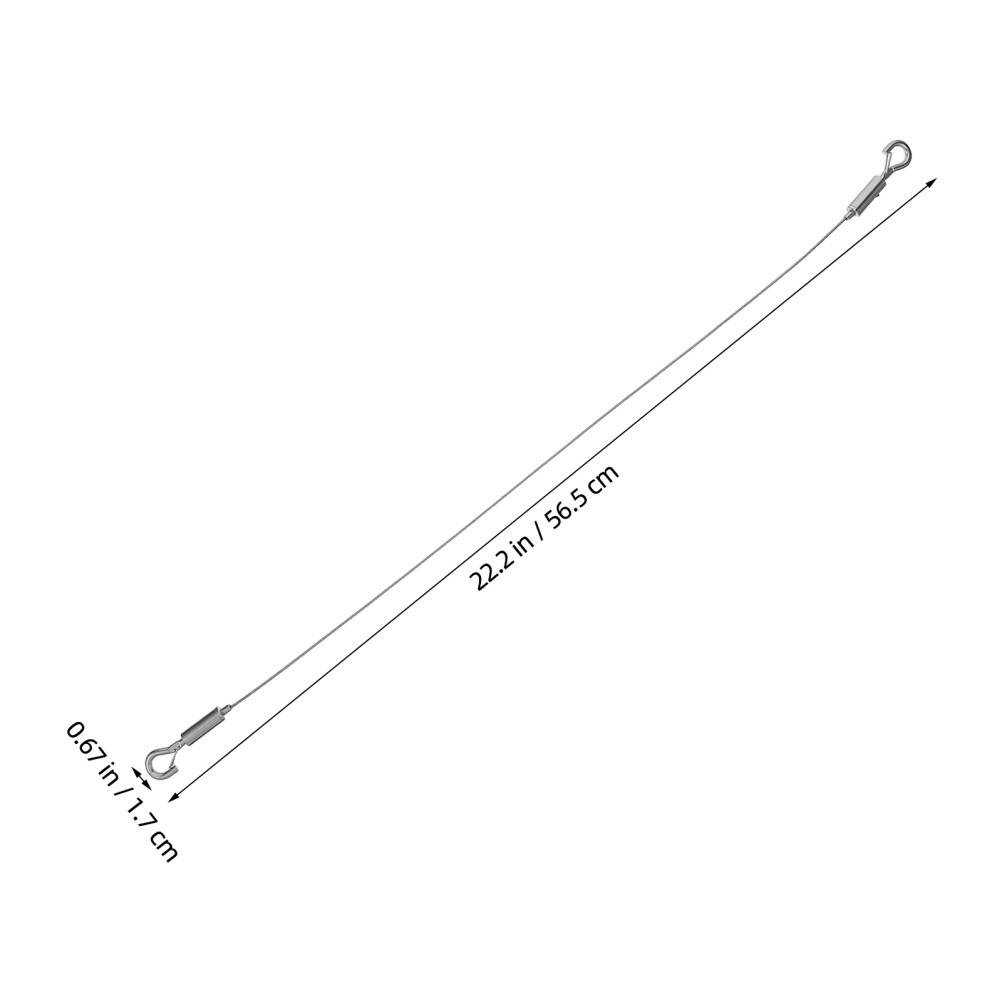 2 Pcs Hanging Chart Wire Hook Ceiling Hangers for Decoration Lights