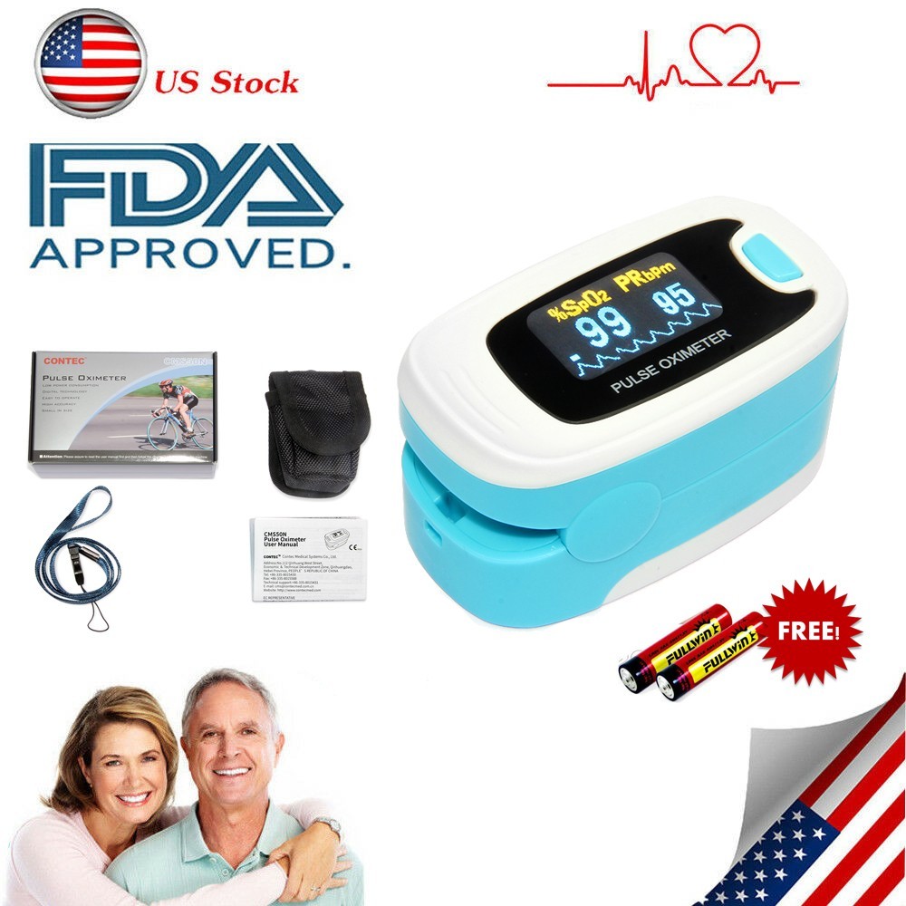 Portable Finger Pulse Oximeter Blood Oxygen Monitor Fingertip SpO2 Ox meter USA