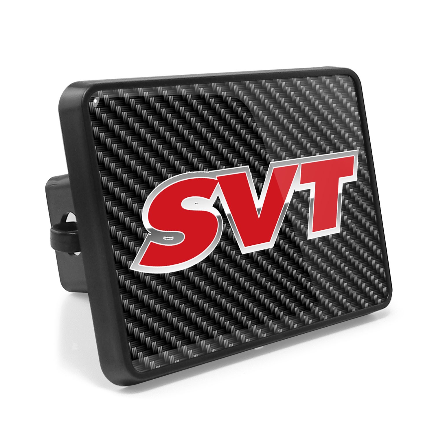 Ford SVT New Carbon Fiber Graphic Metal Plate on ABS Plastic 2" Tow Hitch Cover
