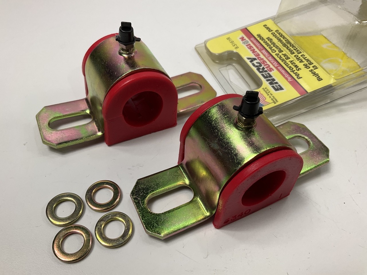 Energy Suspension 9.5161R Universal Sway Bar Bushings, 25mm Red 2-9/16" - 3-5/8"