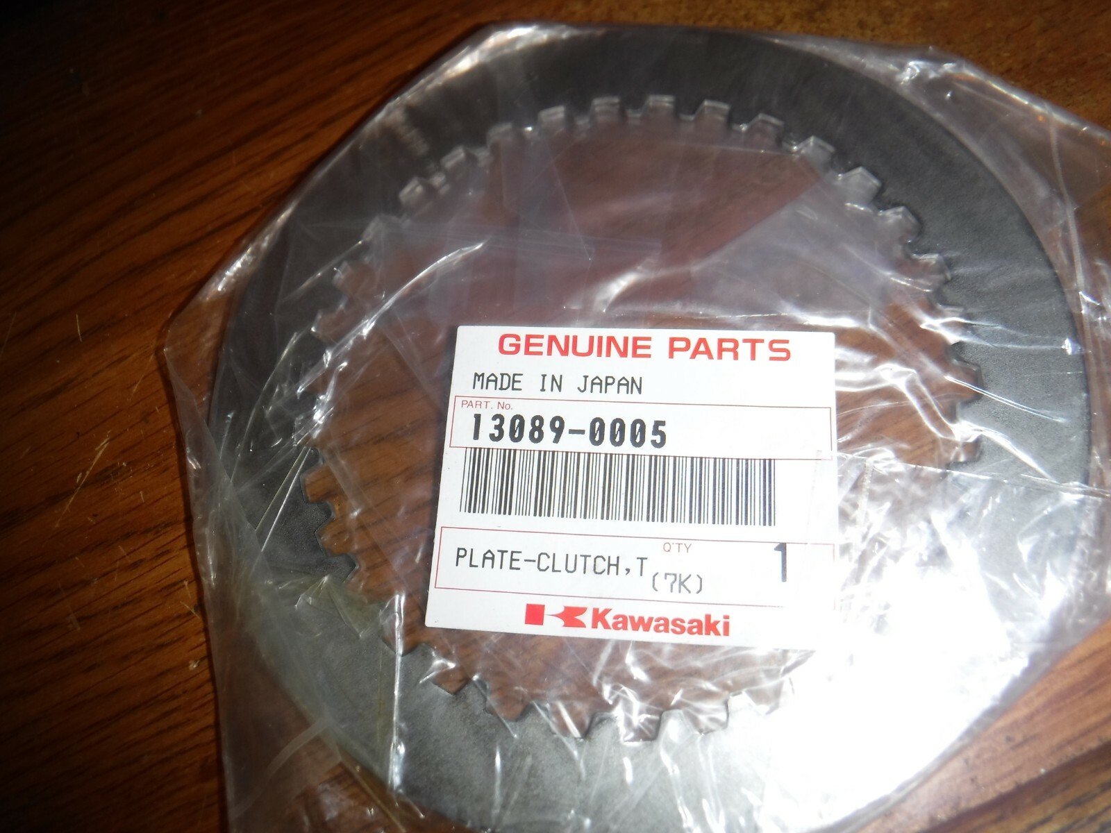 NOS NEW OEM FACTORY KAWASAKI PLATE-CLUTCH,T=1.6 13089-0005 KX 250 Z 750 ZX-66RR