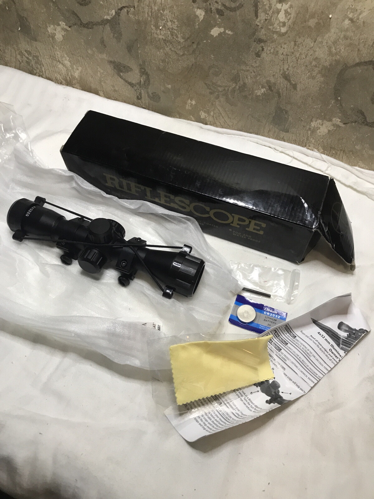 New Dual Illuminated 4X32 EG Hunting Air Rifle Scope w/ Full Kit