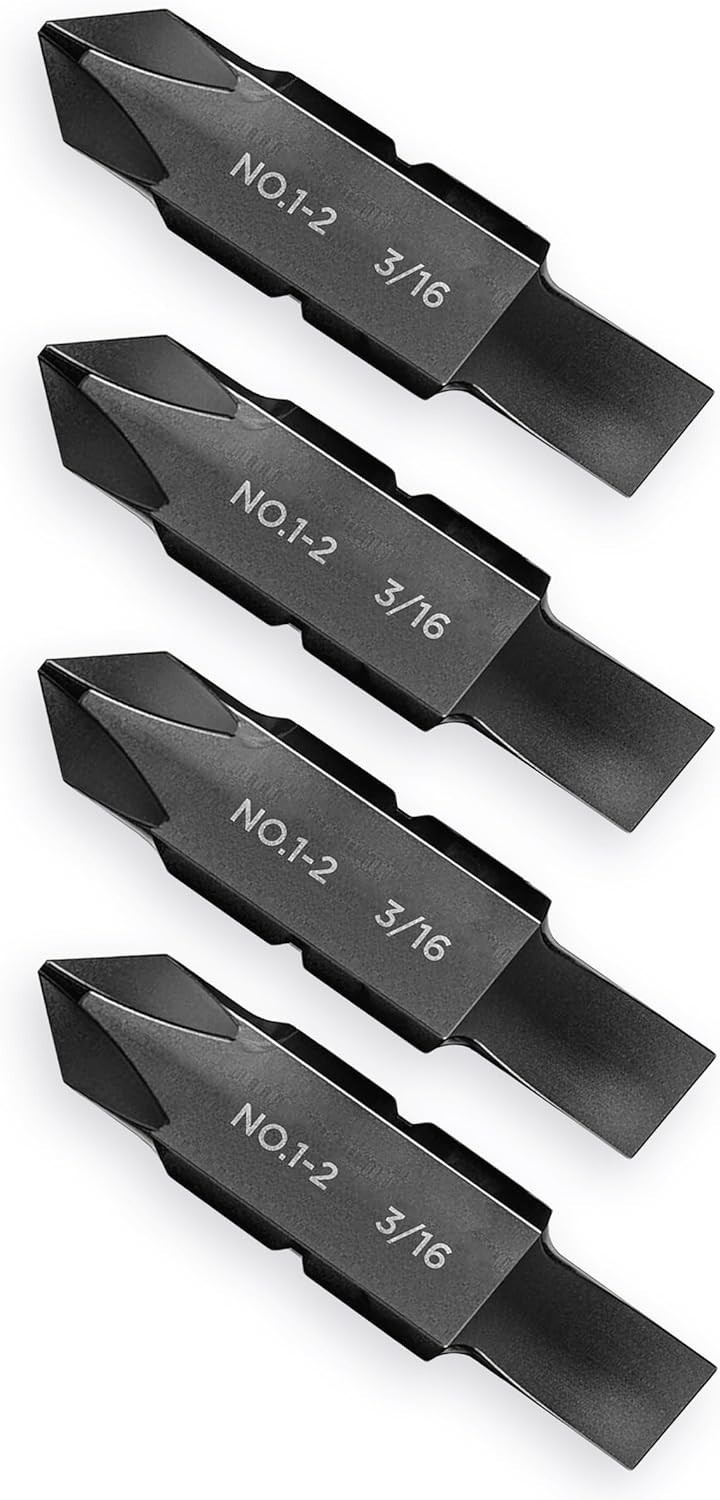 4-Pack Replacement Screwdriver Bits, Designed for Leatherman Multi-Tools, Philli
