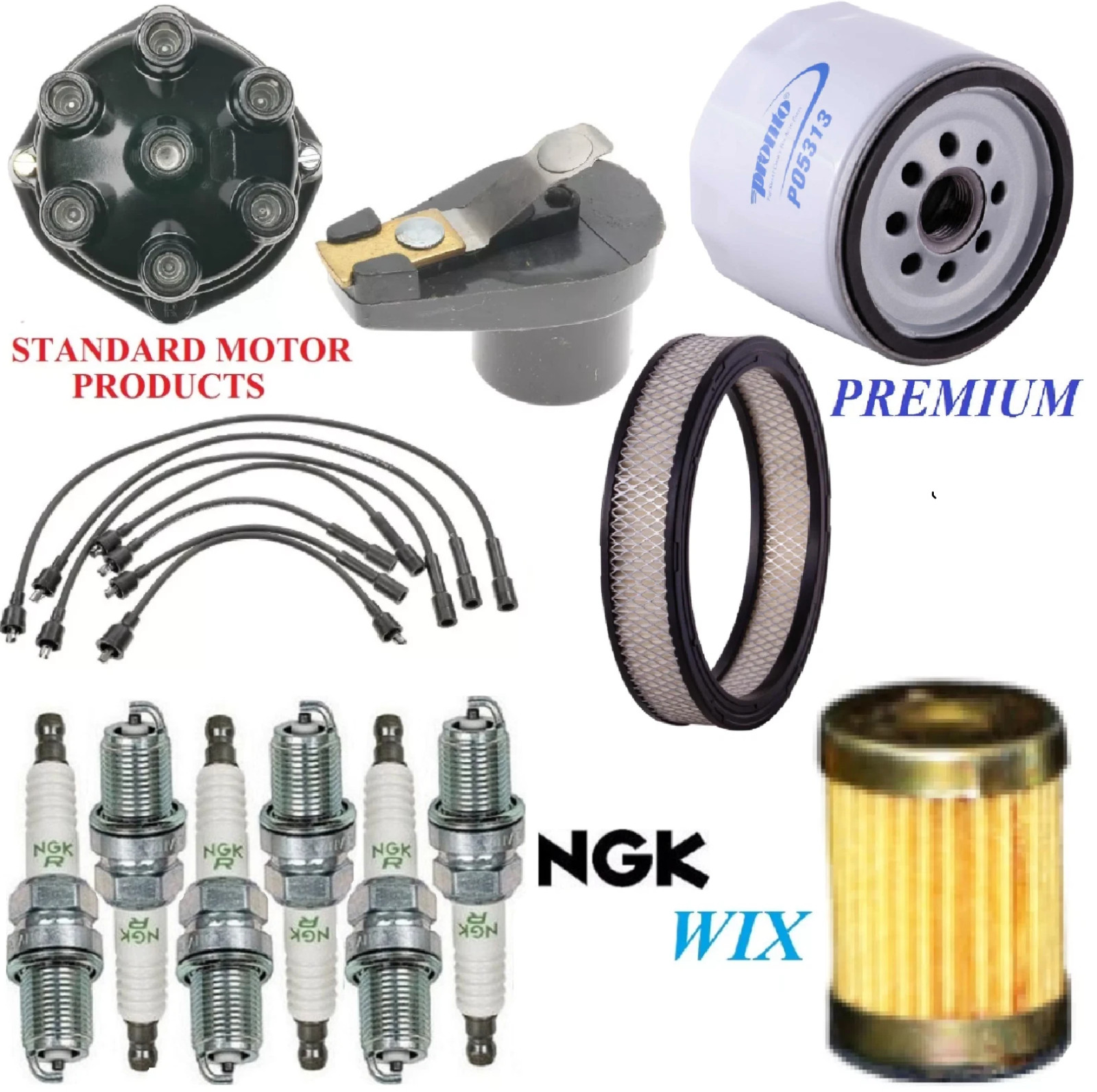 Tune Up Kit Filters Cap Wire Spark Plug For OLDSMOBILE CUTLASS L6 4.1L 1970-1971