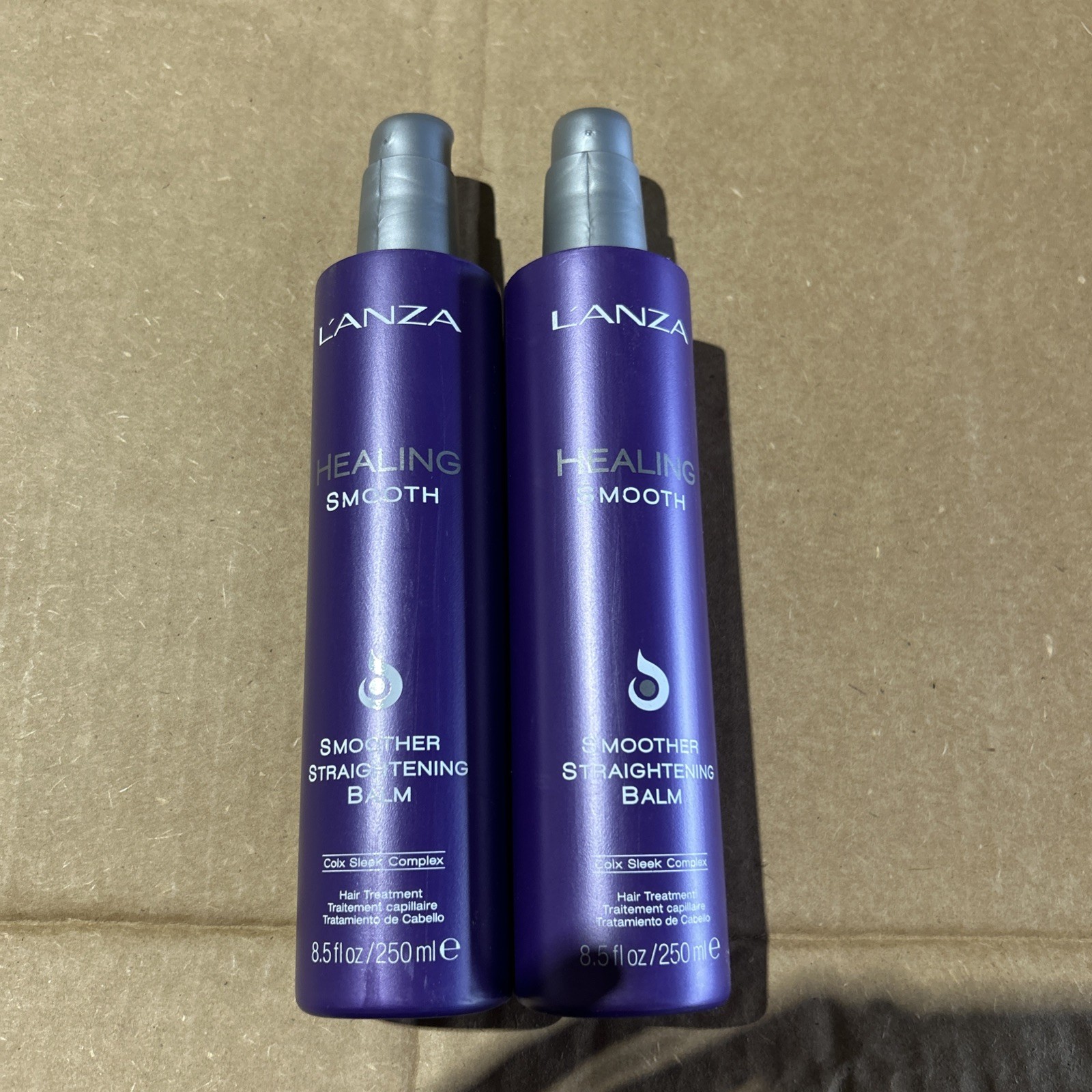 2 PACK Lanza Healing Smooth Smoother Straightening Balm 8.5 oz AUTHENTIC & RARE!