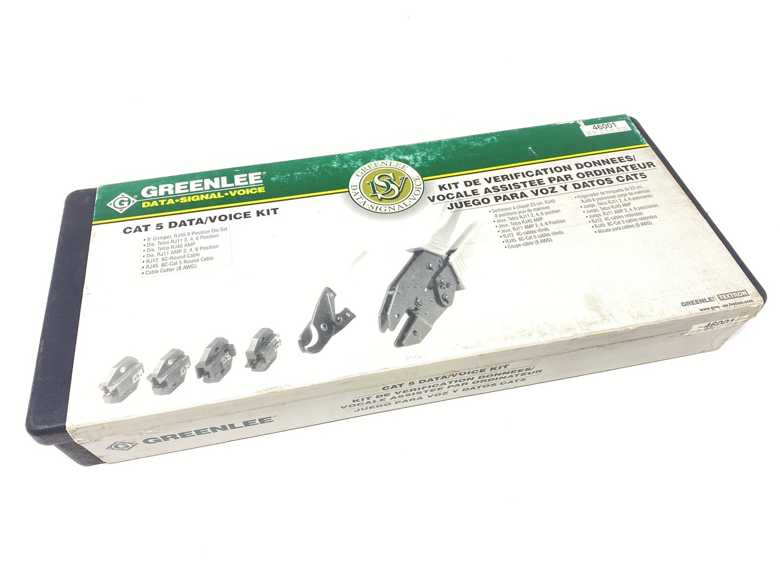 Greenlee 46001 Data Voice CAT 5 Data / Voice Kit Excellent Condition!