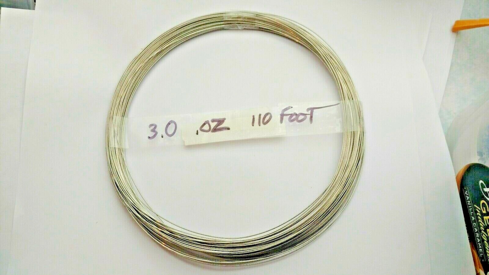 110' Stainless Steel jig skirt wire .024 diameter great wire