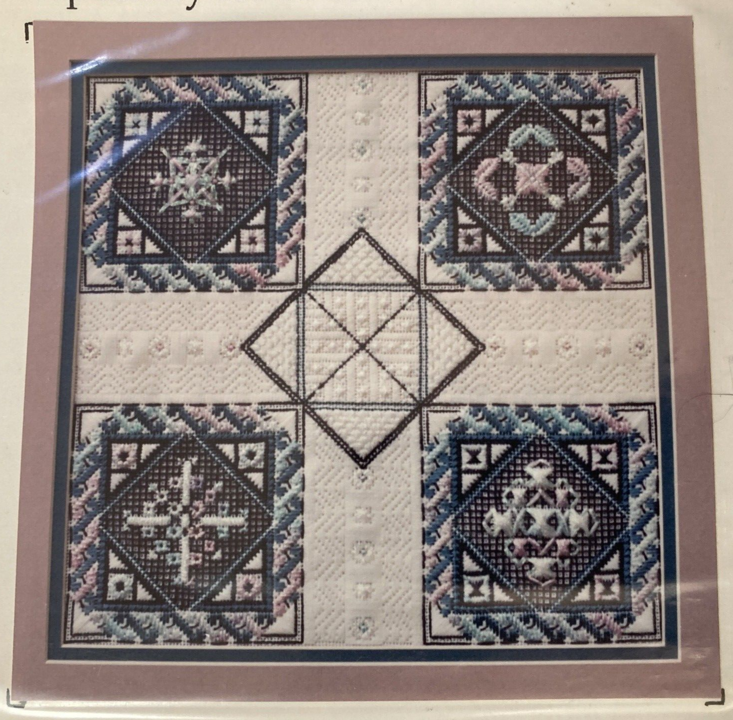 Rare Rainbow Gallery Snowflake Pattern Quartet Needlepoint 93' pattern only